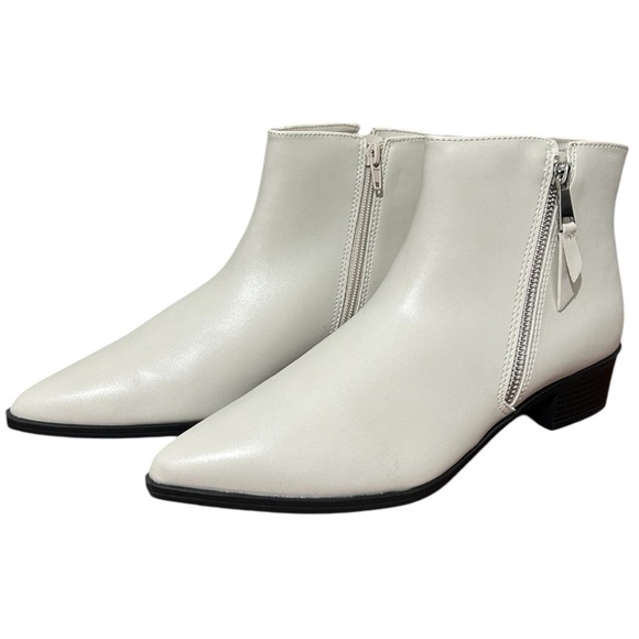 NIB Worthington Brookdale White Ankle Boots Sz 8.5 - Picture 2 of 10